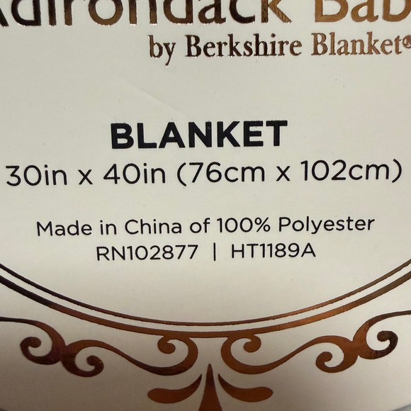 NWT Adirondack Baby Lot of 2 Blankets 30 x 40 Pink Bows Blue Dinosaurs - Picture 7 of 10